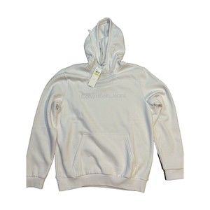 MSRP $89 NWT CALVIN KLEIN MEN'S WHITE LONG SLEEVE HOODIE SWEATSHIRT SIZE M